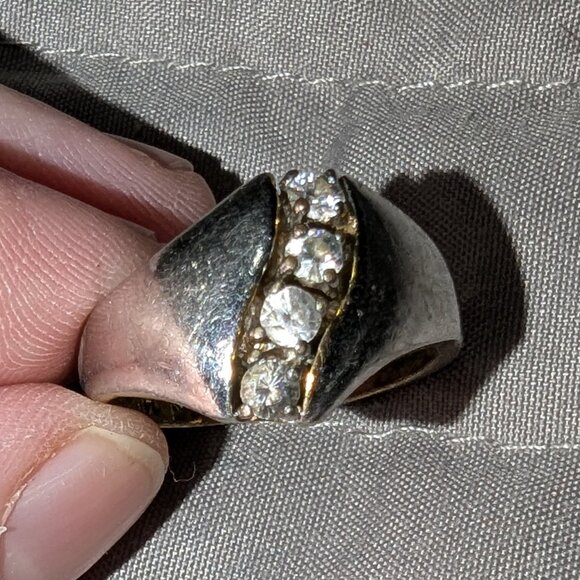 Size 9 Vintage Cocktail Ring – Taiwan Marked 5221 - Picture 1 of 7